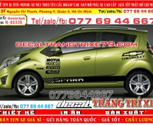 82335Tem xe Spark 2018 Độ tem xe Chevrolet Spark  nhan decal Tem che Spark đẹpTem xe Spark 2009 Độ tem Chevrolet Spark Tem dán sườn xe Spark Dán decal xe Spark_Độ xe Spark 2020 decaltrangtrixe  0776944667 tem kia tem i10